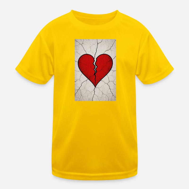 Cuore a pezzi Maglietta sportiva per bambini
