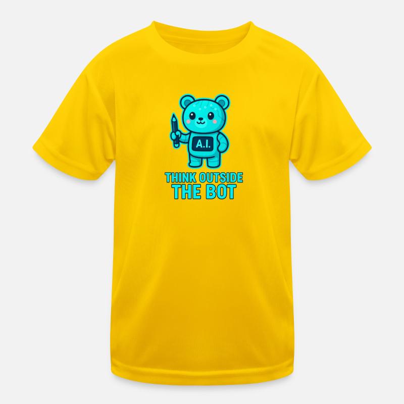 Think Outside the Bot Bear AI Kids Functional T-Shirt