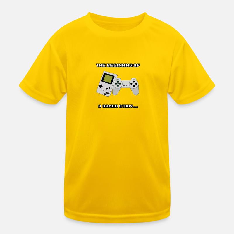 Anfang einer Gamerengeschichte Kinder Funktions-T-Shirt