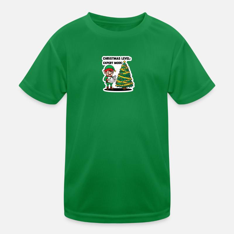 Weihnachts-Level-Experten-Modus-Elf Kinder Funktions-T-Shirt