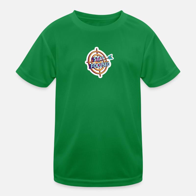 Stay Focused Archery Target Kids Functional T-Shirt