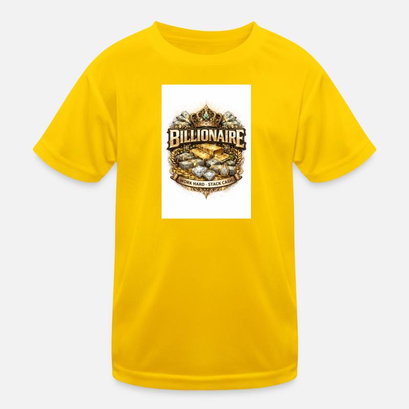 FDCA8CF6-CA34-48B6-909A-5894FB819127 - Kinder Funktions-T-Shirt - Eigelb