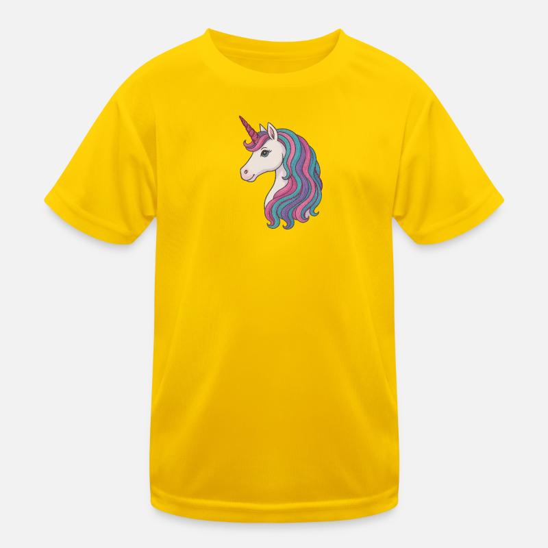 Pastell-Einhornmähnen-Delight Kinder Funktions-T-Shirt