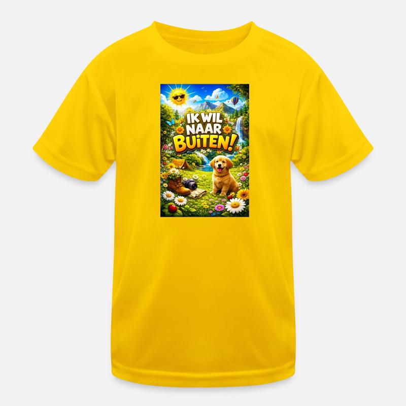 Outdoor adventure with Pup Kids Functional T-Shirt