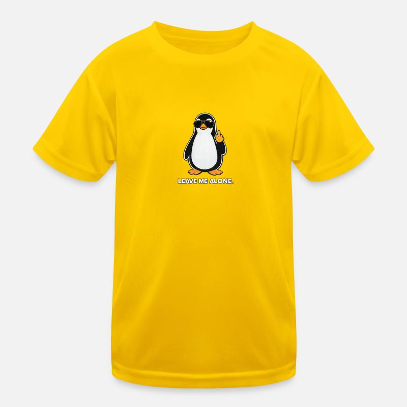 Meme du Nihilisme du Pingouin en Lunettes de Soleil T-shirt sport Enfant