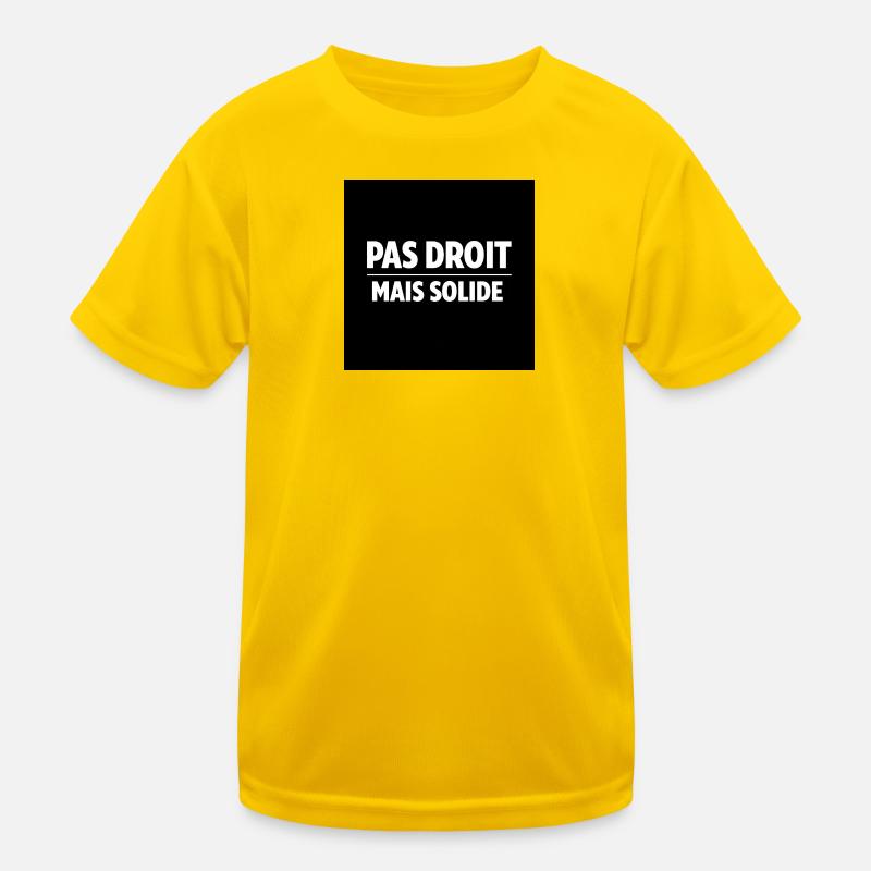 Nicht gerade, sondern fest Kinder Funktions-T-Shirt