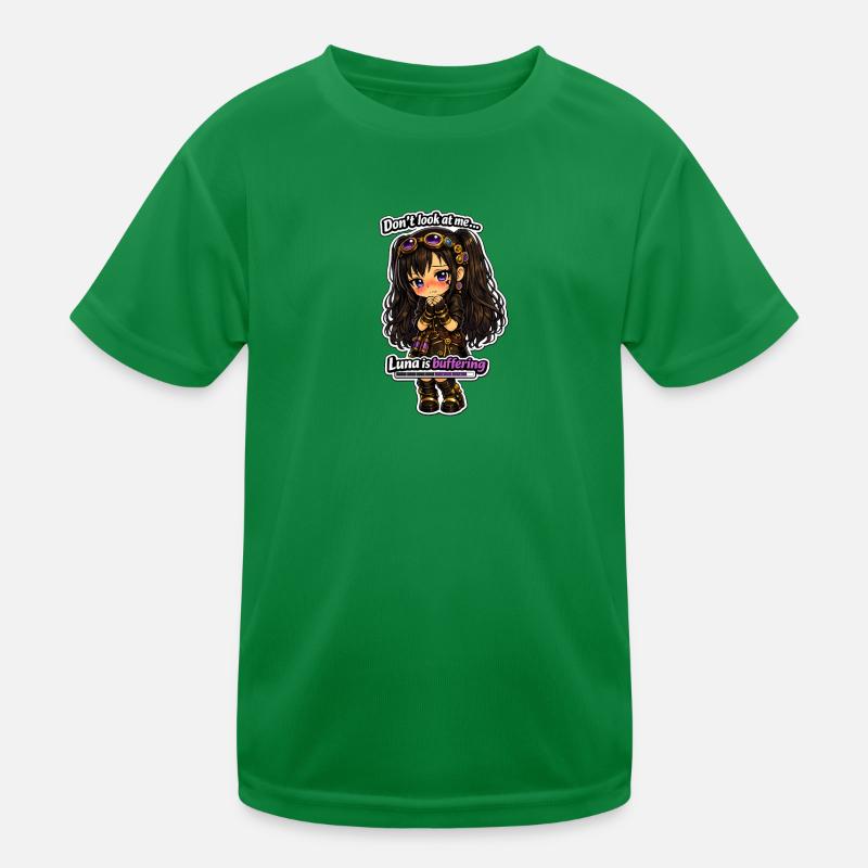 Luna Buffing Chibi Steampunk Kids Functional T-Shirt
