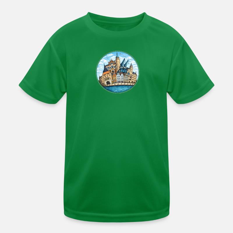 Rostocker Stadansichtssache 2026 Kinder Funktions-T-Shirt
