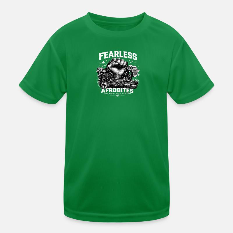Furchtlos AfroBites: Klang & Küche Kinder Funktions-T-Shirt