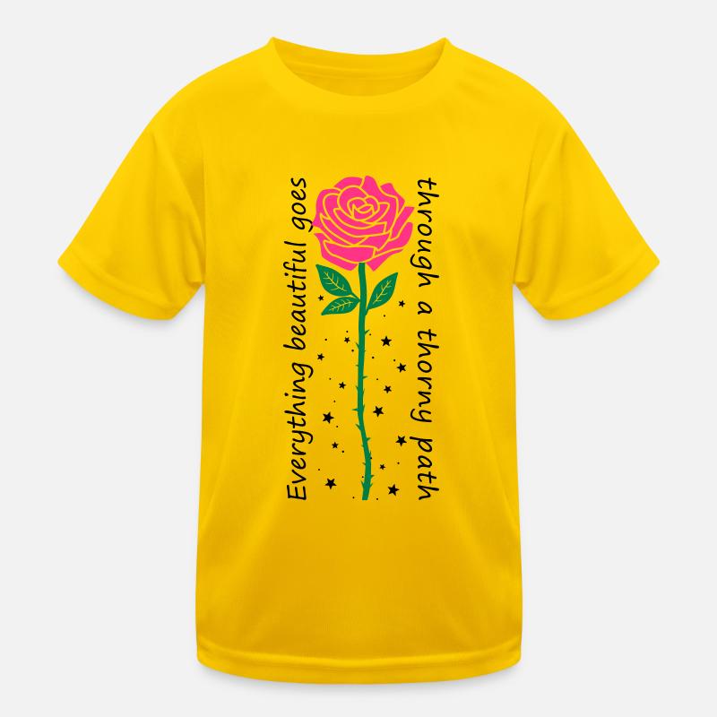 Everything beautiful goes through a thorny path Kids Functional T-Shirt