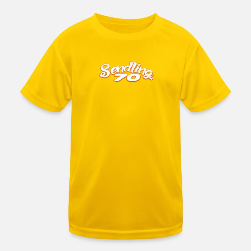 Sendling siebzig 70 Candy München089 Minga 089  - Kinder Funktions-T-Shirt - Eigelb