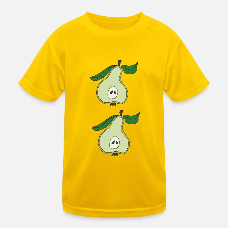Pear half double Kids Functional T-Shirt