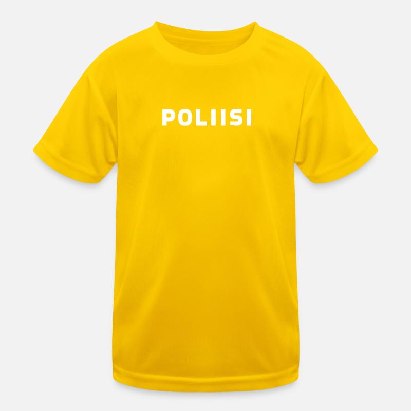Polizei Kinder Funktions-T-Shirt