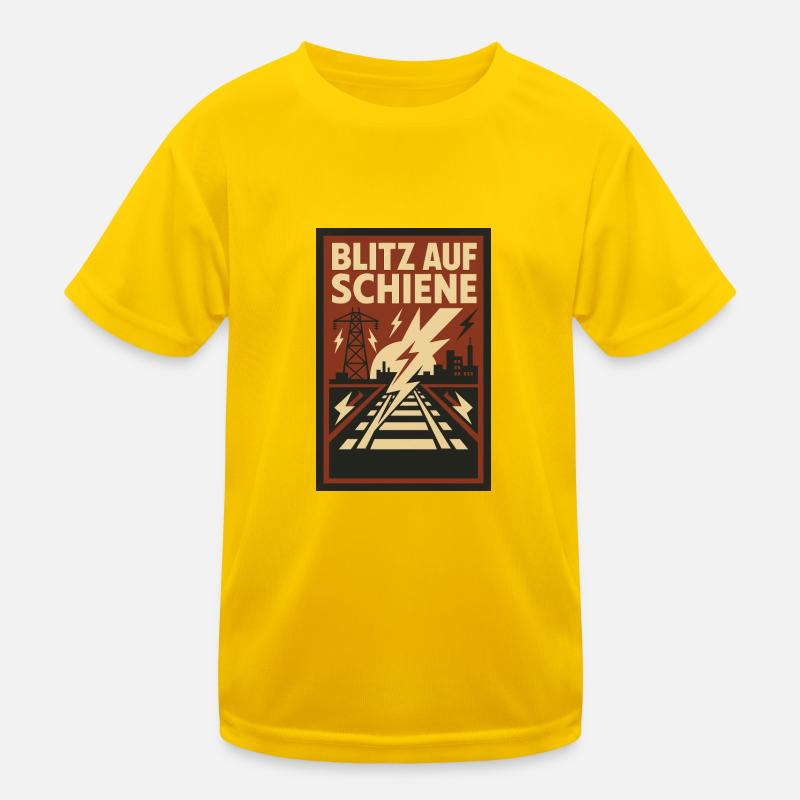 Blitz Rail Railway Kids Functional T-Shirt