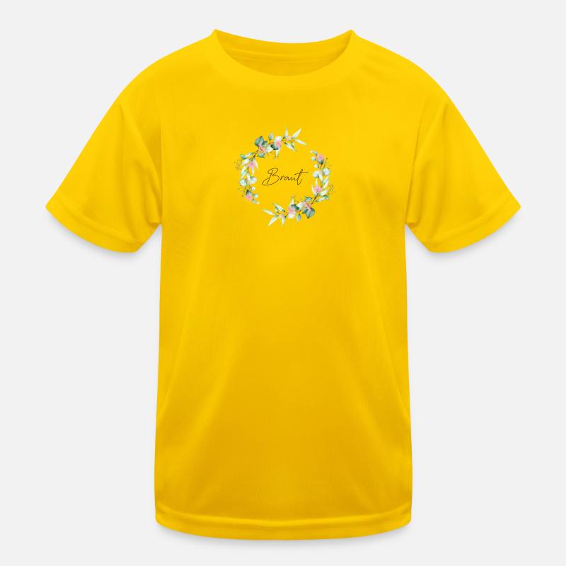 Braut JGA Eukalyptus Boho Junggesellinnenabschied Kinder Funktions-T-Shirt