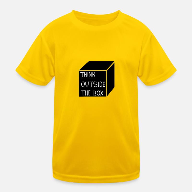THINK OUTSIDE THE BOX Kinder Funktions-T-Shirt