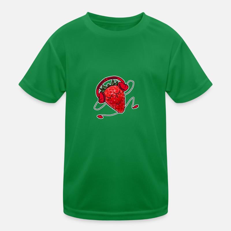 Erdbeere Kinder Funktions-T-Shirt