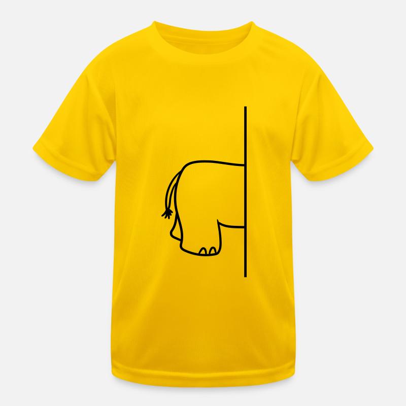 wand_halbes_getrennt_hinter_hinterteil_a Kinder Funktions-T-Shirt