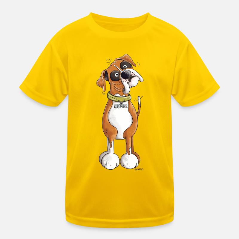 Lustiger Deutscher Boxer Kinder Funktions-T-Shirt