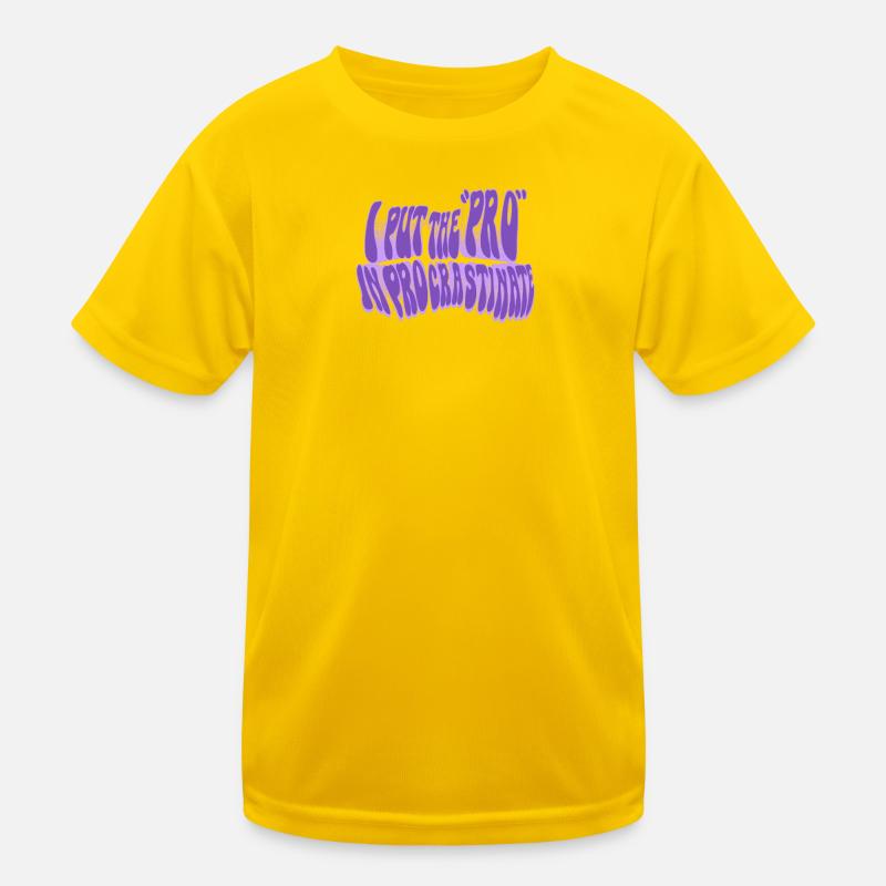 Pro de la procrastination T-shirt sport Enfant