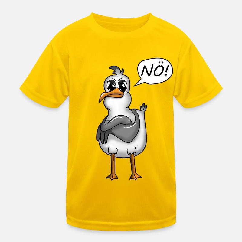 SPAß SPASS PLATTDEUTSCHER SPRUCH MÖWE Kinder Funktions-T-Shirt