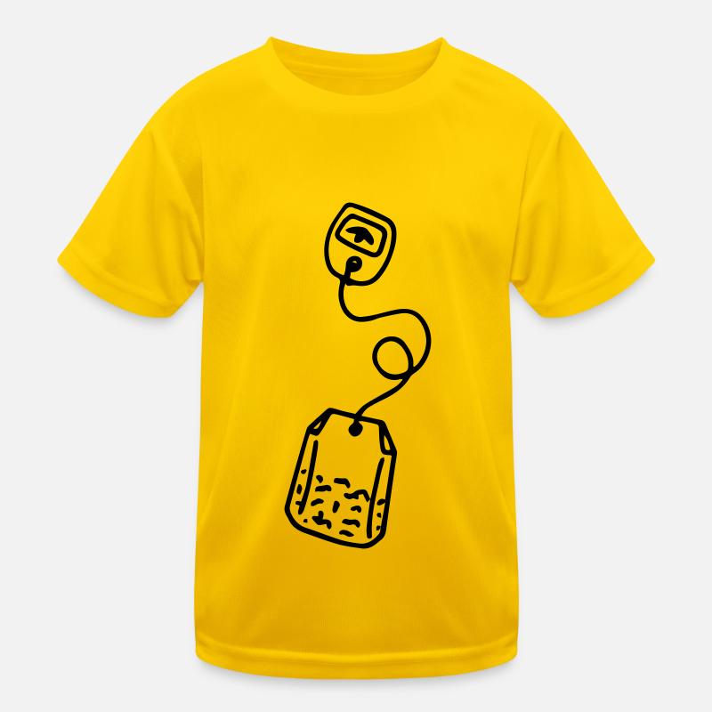 Teebeutel Tee Teetasse Teetrinker Tea Tealover Kinder Funktions-T-Shirt