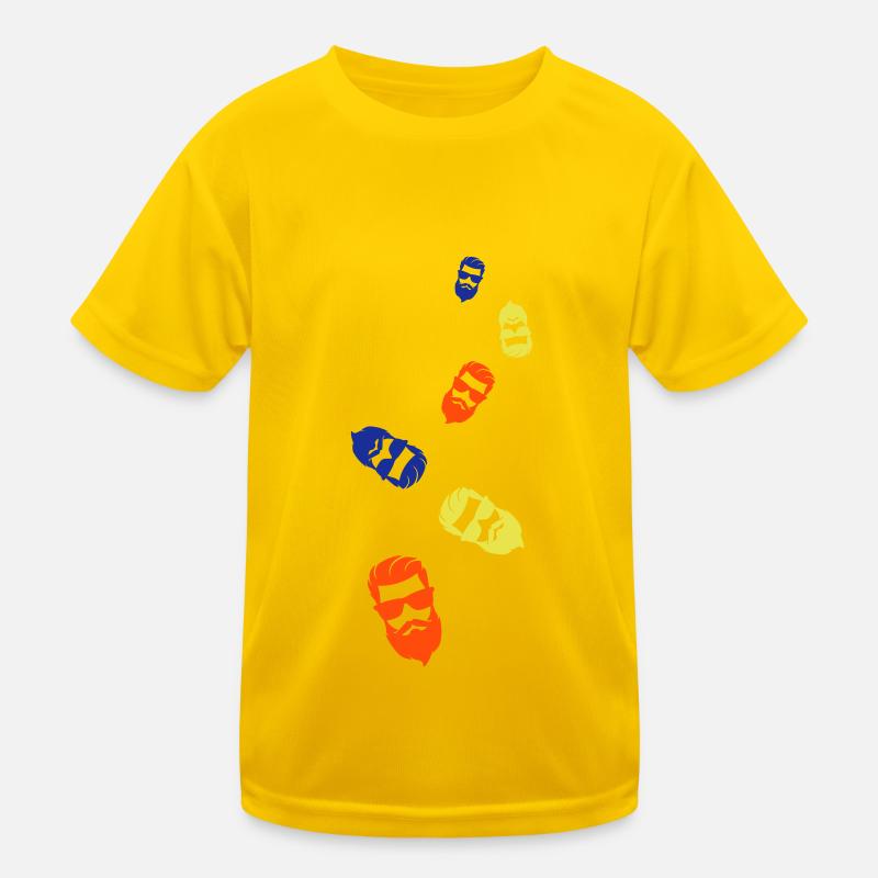 Gesicht bart Kinder Funktions-T-Shirt