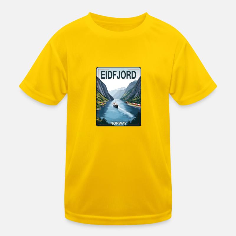 Eidfjord Kinder Funktions-T-Shirt