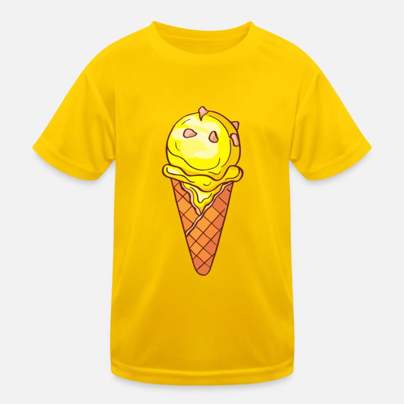 Eis Speiseeis Eiskrem Eiscreme Kugeleis Eisbecher Kinder Funktions-T-Shirt