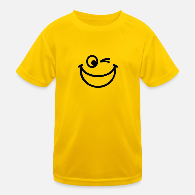 Smiley Kinder Funktions-T-Shirt