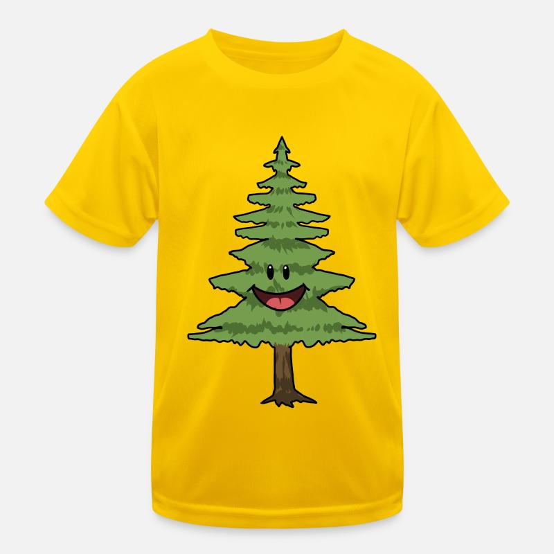 Pine Tree Pine Trees Firs Kids Functional T-Shirt