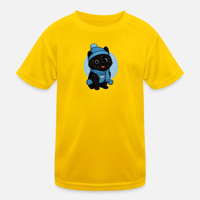 Chien câlin Magie de l’hiver T-shirt sport Enfant