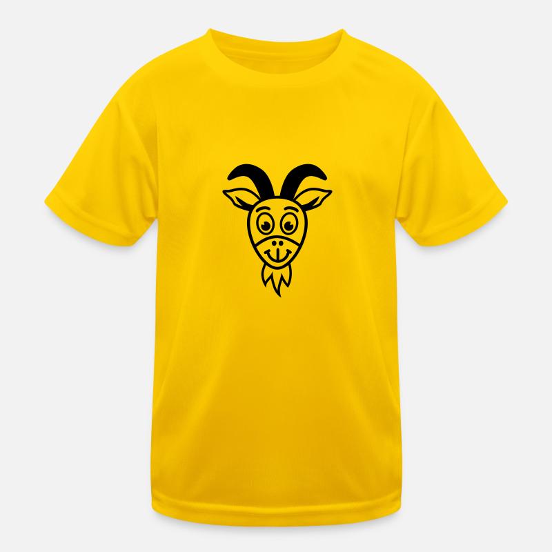 Ziege Kinder Funktions-T-Shirt