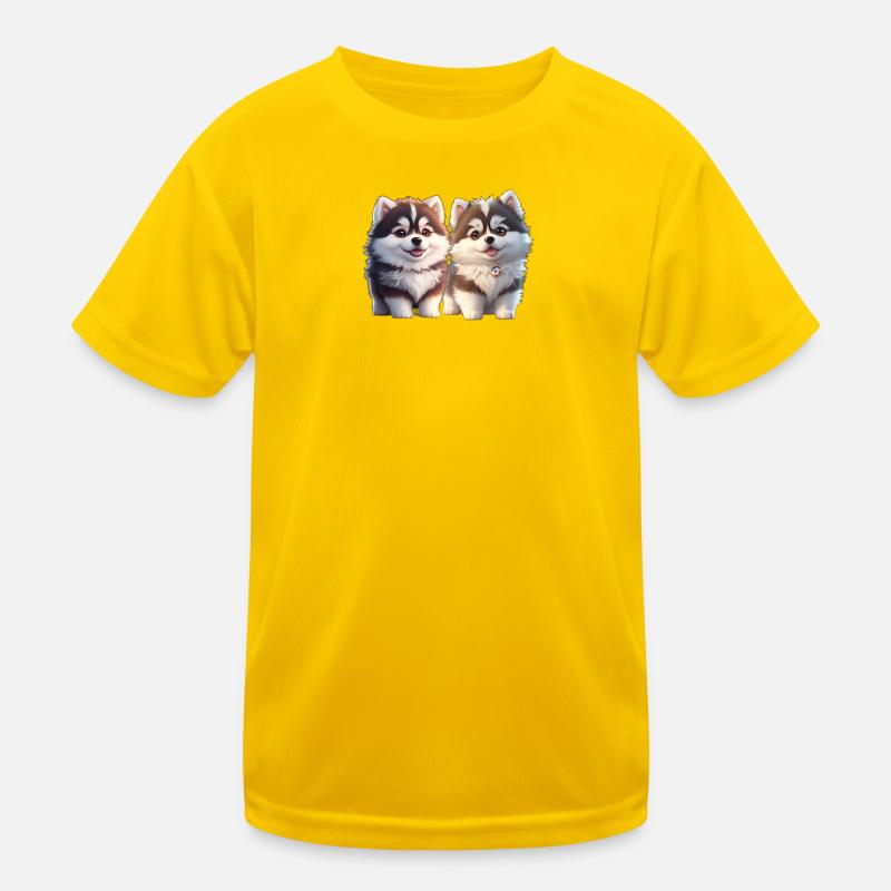 chiots malamutes T-shirt sport Enfant