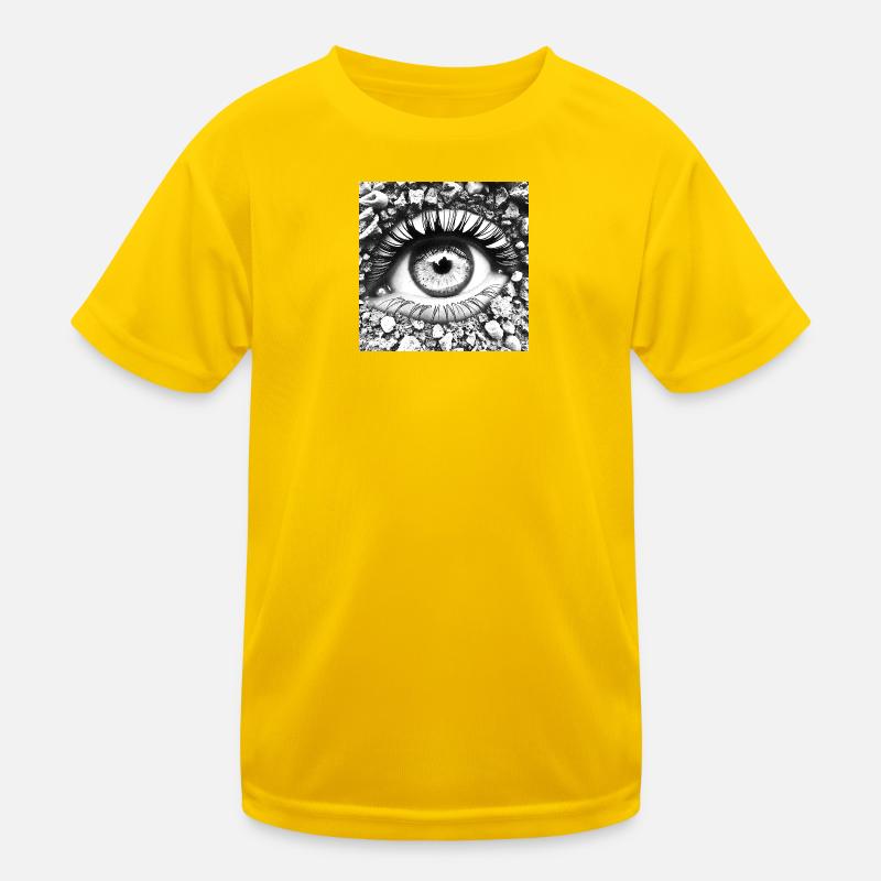 Stone Eye: View into the depths Kids Functional T-Shirt