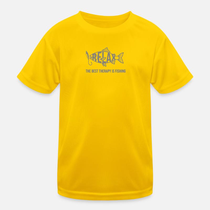 Fishing is therapy Kids Functional T-Shirt