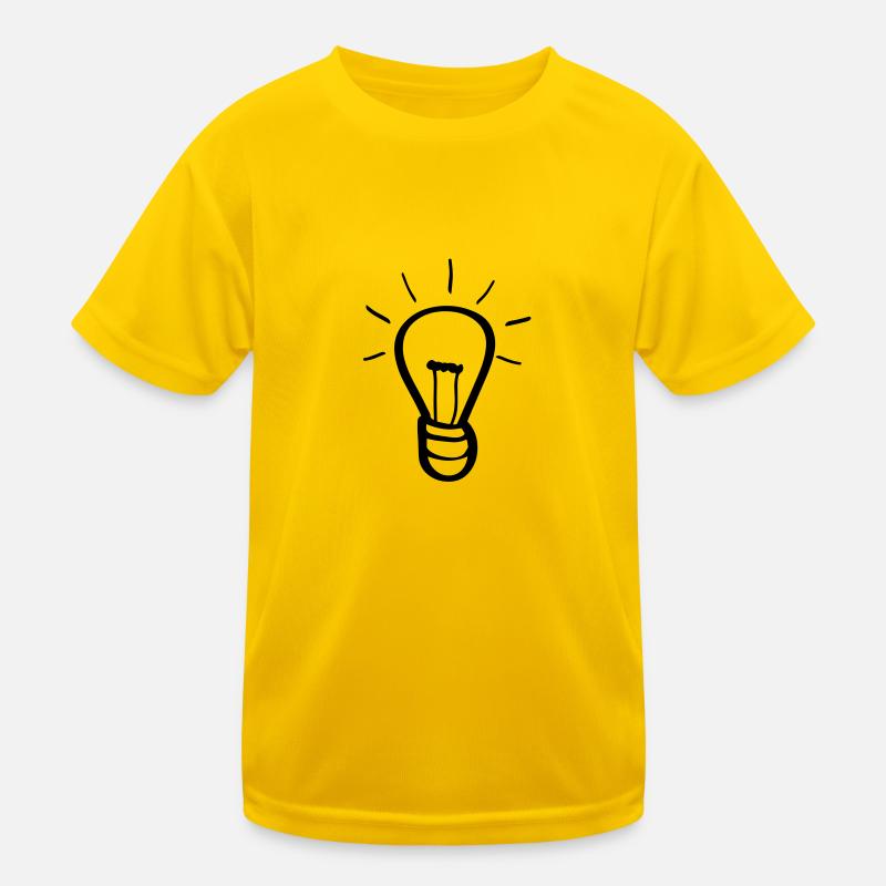 Light bulb idea Kids Functional T-Shirt
