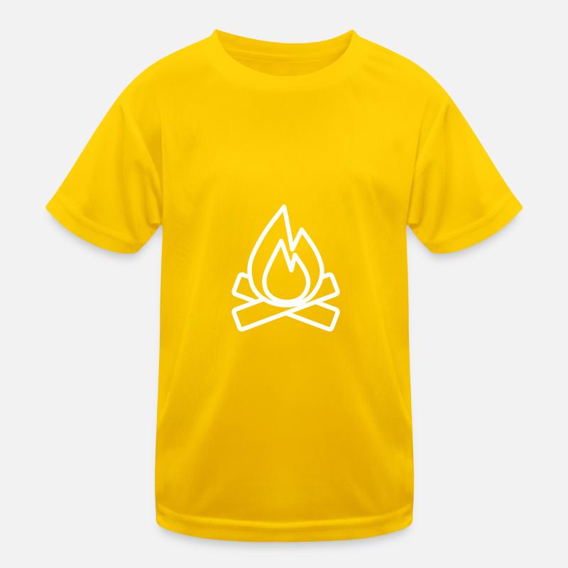 Campfire Icon Kids Functional T-Shirt