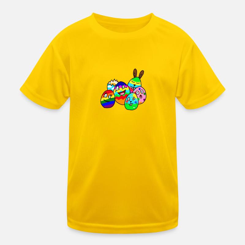 colorful Easter design Kids Functional T-Shirt