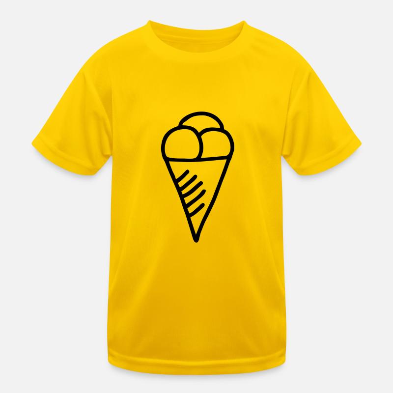 3 Kugeln Eis Kinder Funktions-T-Shirt
