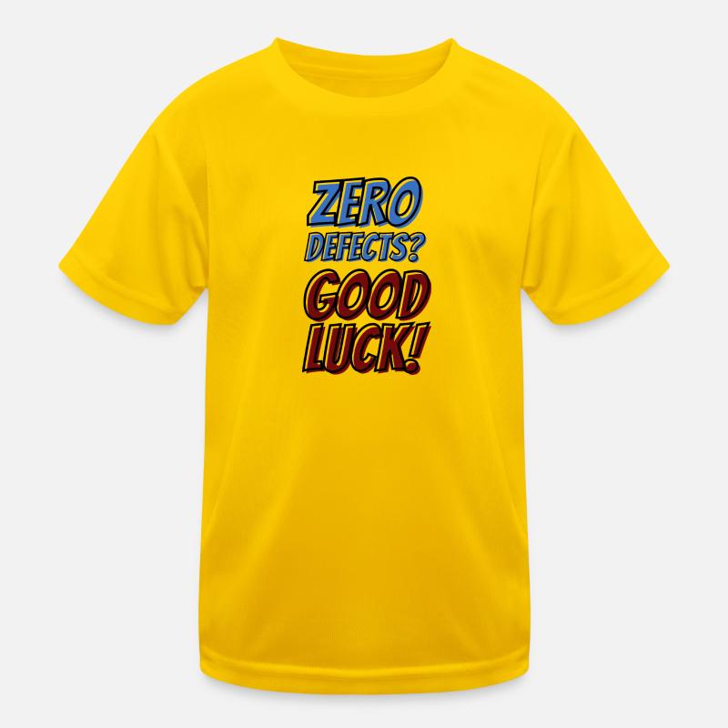 Zero Defects Good luck Kinder Funktions-T-Shirt