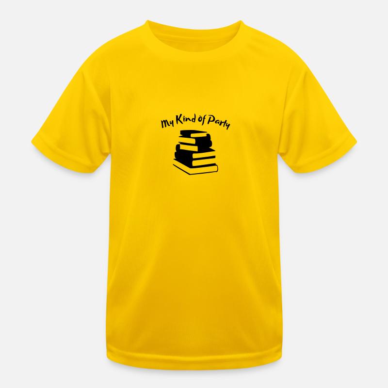 Bücher Nerd, Bücherwurm 2farbig Kinder Funktions-T-Shirt