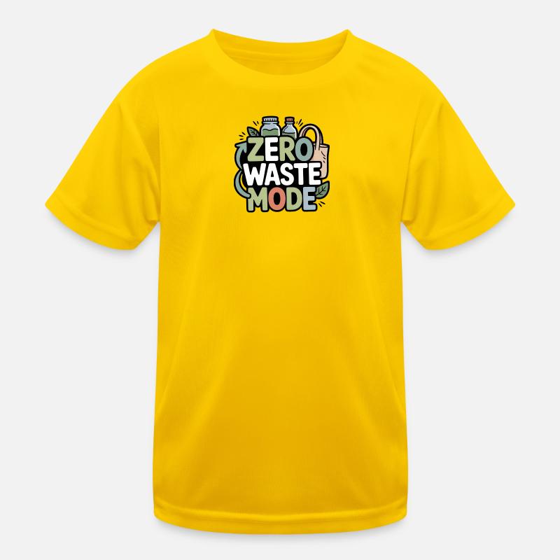 zero-waste-mode - Kinder Funktions-T-Shirt - Eigelb