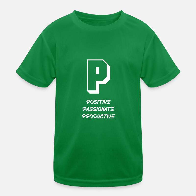Buchstabe & Zeichen (P) Kinder Funktions-T-Shirt