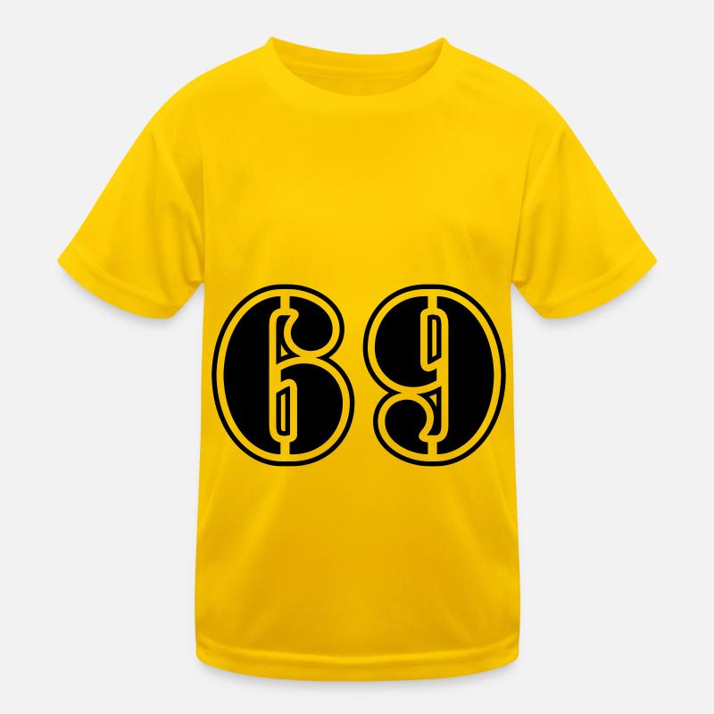 69 number symbol Kids Functional T-Shirt