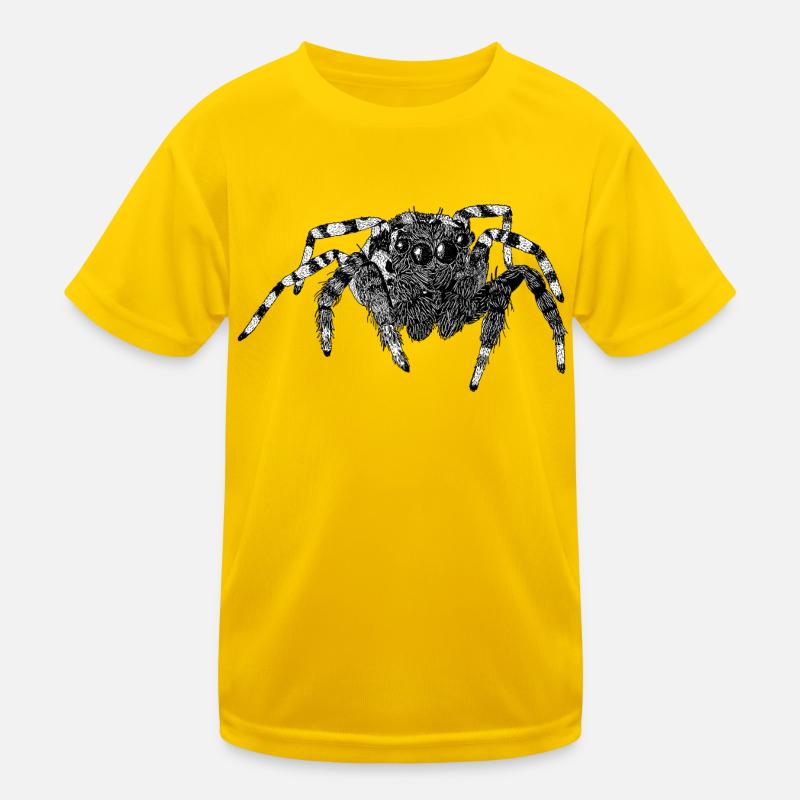 Jumping Spider Cute Spider Phidippus Arachnide Kids Functional T-Shirt