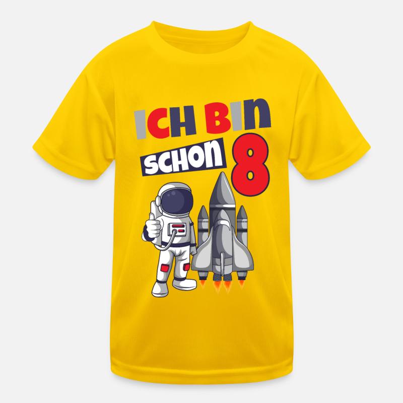8ème anniversaire astronaute 8 ans de l’espace T-shirt sport Enfant