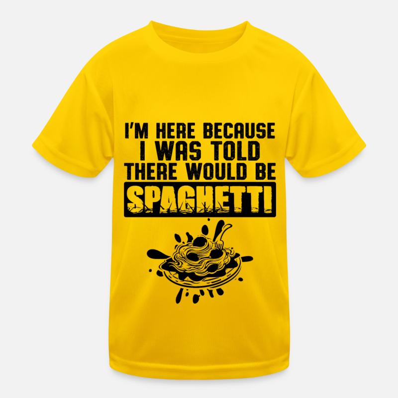 pâtes spaghetti T-shirt sport Enfant