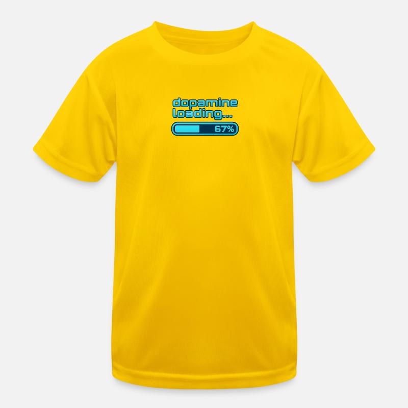 Dopamin-Lade-Neon-Bar Kinder Funktions-T-Shirt