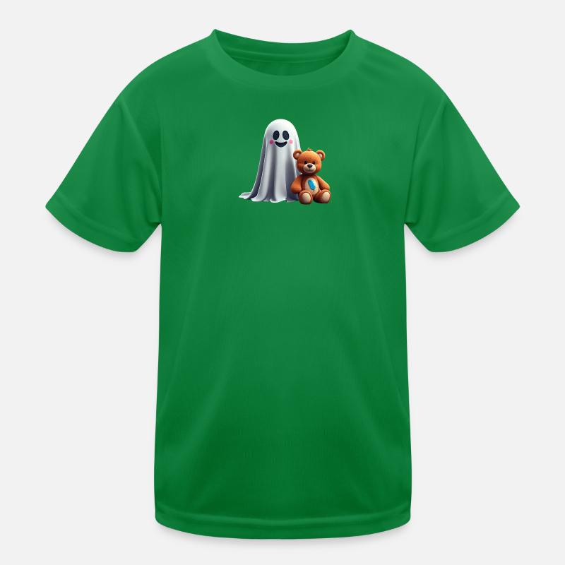 Der Geist und der kitzelnde Teddybär Kinder Funktions-T-Shirt